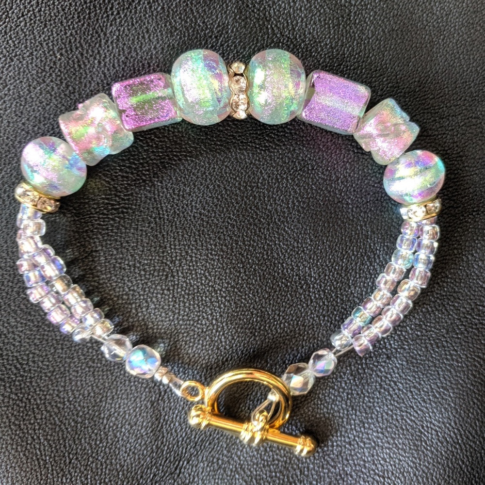 Bracelet Moreno Glass Lamp-made Beads